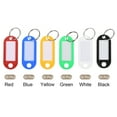 thumbnail image 3 of Uxcell Plastic Key Tags with Split Ring, Flexible Mark Luggage Tags for Office Hotel 180, 3 of 6