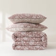 thumbnail image 4 of Lush Decor Zara Floral Block Reversible Cotton Quilt 3 Piece Set King/ Cal King Terracotta - Floral Bedding Set - Block Print Quilt - Vintage Coquette Decor, 4 of 10