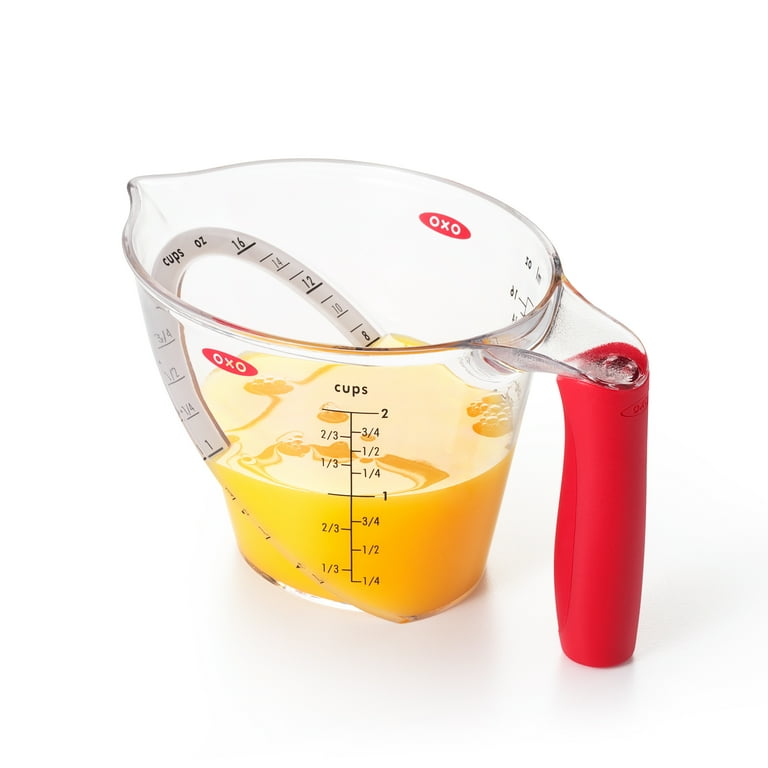 OXO SoftWorks 2-Cup Angled Measuring Cup, BPA-Free Clear Plastic