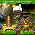 thumbnail image 6 of New Colorful Hummingbird Solar Lanterns Outdoor Waterproof Hanging Lights, Gifts for Mother and Grandmother, Metal Solar Decorative Lanterns for Yard Patio Porch Balcony Garden Decor, 6 of 14