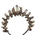 thumbnail image 1 of Diadema de corona de tiara de cristal crudo, tocado de bruja de diosa de luna de diamantes de imitac Ormromra, 1 of 4