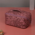 thumbnail image 2 of Xihbxyly Neceser de Viaje para Maquillaje, Espacioso Organizador de Cosméticos con Asa, Resistente Al Agua, Ideal para Guardar Artículos de Tocador, Joyas y Dispositivos Electrónicos, Perfecto para U, 2 of 3