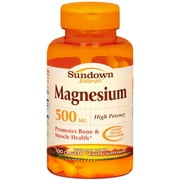 Sundown Magnesium 500 mg Caplets 100 Caplets (Pack of 2)