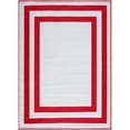 thumbnail image 5 of Playa Rug Paris Lightweight Reversible Recycled Plastic Outdoor Floor Mat/Rug Red&White 6'x9' 6' x 9', 5 of 5