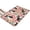 Pink Boston Terrier, variant on Labrador Dog and Flower Floral Flannel Non Slip Door Rugs,Washable Door Mats Indoor,Decorative Door Mats,Dirt-Resistant and Absorbent Doormat for Entrance,Bedroom,Kitchen,Bathroom,23.5x16in(60x40cm)