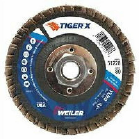 UPC: 0012382512286 | Weiler Fiber Disc 4 1/2 in Dia 5/8in Arbor 98928