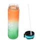 thumbnail image 1 of Botella de agua 1000ML naranja mate jarra de agua portátil para deportes actividades al aire libre, 1 of 8