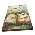 thumbnail image 3 of 12x18 inch Paintings On Canvas Flowers & Butterflies In Books,Farmhouse Garden Yard Decor Accessory,Living Room,Bathroom,Office Wall Decor Poster,Flowers & Butterflies In Books Decor Prints, 3 of 6