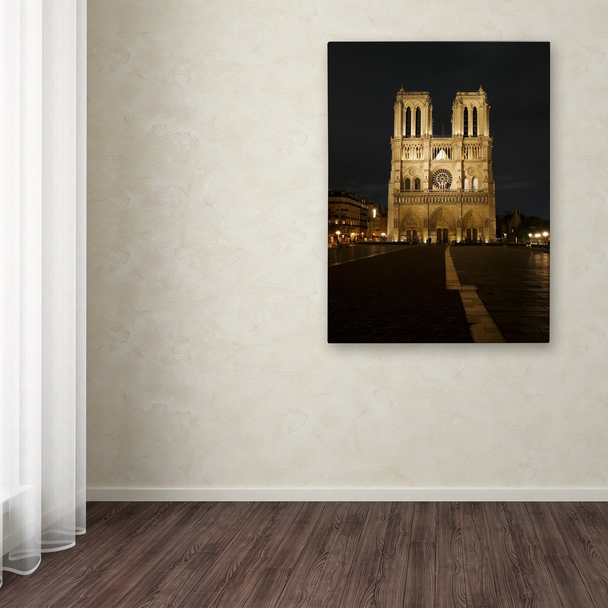 Trademark Fine Art "Notre-Dame de Paris" Canvas Art by Michael Blanchette Photography