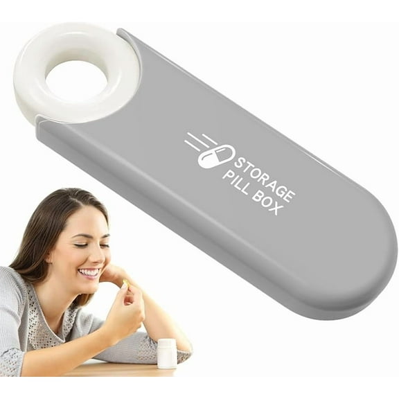 Travel Pill Organizer,Medicine Storage Box - Sealing Daily Pill Organizer with Grids, Portable Medication Dispenser, Pocket Pill Case for Medicine