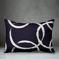 thumbnail image 3 of Creative Products Navy and White Circles 14x20 Indoor / Outdoor Pillow, 3 of 3