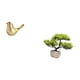 thumbnail image 5 of Figura de pájaros,Figura de pájaro dorado,decoración del hogar,estatua de animal,Estatuas decorativas de pájaros pequeños como accesorios de exhibición,Árbol bonsái artificial,Árbol, 5 of 8