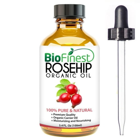 BioFinest Rosehip Oil - 100% Pure Cold-Pressed - Certified Organic - Chile Premium Rosehip Seed Oil - BEST Moisturizer for Face, Nails, Dry Hair & Skin - FREE Glass Dropper - 100ml (3.4 (The Best Black Seed Oil)