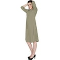 thumbnail image 3 of Women's Puckered Stretch Knit Midi Swing Dress, 3 of 4
