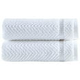 thumbnail image 3 of Ozan Premium Home  100% Turkish Cotton Maui Collection Luxury Hand Towels (Set of 2) Light Aqua, 3 of 5