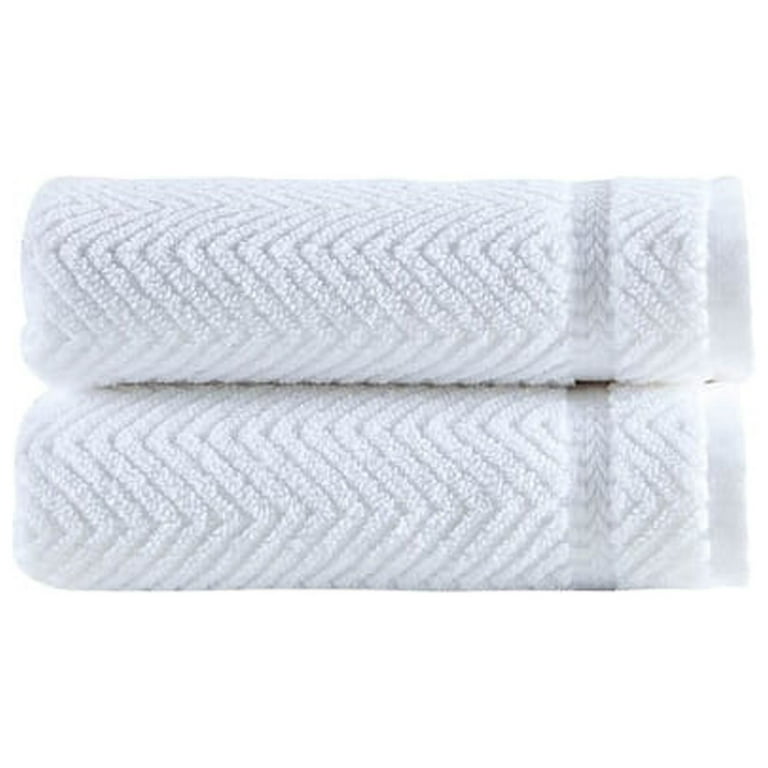 OZAN PREMIUM HOME 6-Piece White Turkish Cotton Quick Dry Bath