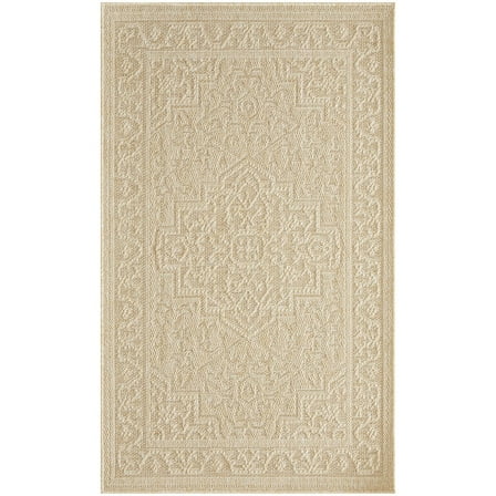 Nourison Home Tulum 2' x 3' Cream Outdoor Rug