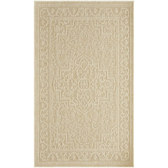 Nourison Home Tulum 2' x 3' Cream Outdoor Rug