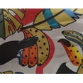 thumbnail image 5 of oneOone Georgette Viscose Red Fabric Leaves Craft Projects Decor Fabric Printed By The Yard 42 Inch Wide, 5 of 5