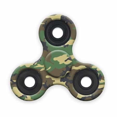 Camouflage Hand Tri-Spinner Fidget Toys Kids Adults Boredom Stress Reliever 