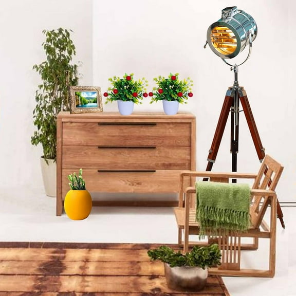 Designer Nautical Wooden Tripod Floor Lamp LED Lamp Floor Lamp Spotlight Searchlight Home Decor Corner Lamp