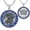 B01-St Christopher, variant on Saint Raphael Necklace 925 Sterling Silver St Raphael Pendant Blue Guardian Archangel Medal Jewelry Healing Patient Patron Amulet Medallion Gift for Men