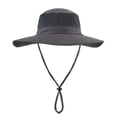 thumbnail image 3 of Sombrero Home Prefer Outdoor UPF50+ con solapa en el cuello, gris oscuro, 3 of 7