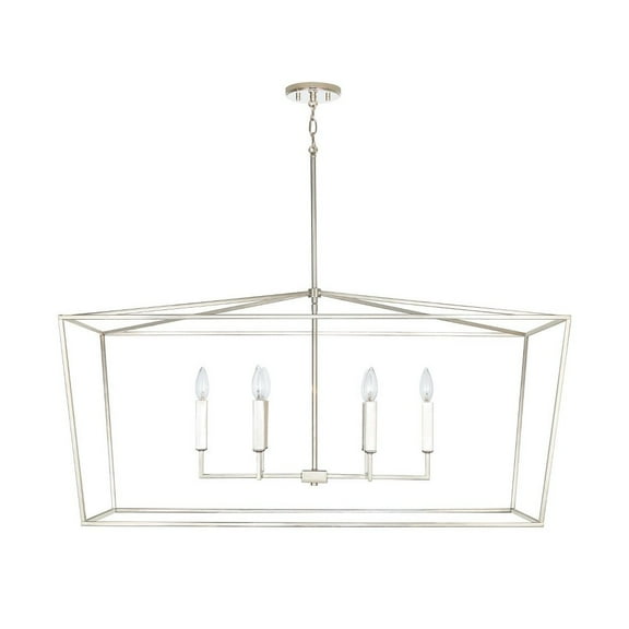 837661PN-Capital Lighting-Thea - 6 Light Island - in Transitional style - 42 high by 20.5 wide-Polished Nickel Finish    -Traditional Installation