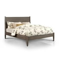 thumbnail image 3 of Allora 2pc Mid-Century Wood Bedroom Set - Queen + Nightstand in Gray, 3 of 7