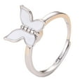thumbnail image 1 of Finger Ring Butterfly Fashion - Anxiety Relief Fidget Ring Jewelry, 1 of 4