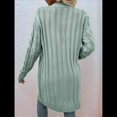 thumbnail image 4 of Suéter Cárdigan de Larga para Mujer, Otoño e Invierno, Tejido de Punto , con Botones Delanteros, Abrigo Judías M, 4 of 8