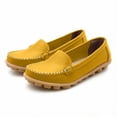 thumbnail image 4 of Women Casual Slip On Flats Loafers, Soft Cushioned Sole Comfort Footwear For Walking Shopping Office Daily Outfits Yellow 8.5, 4 of 6