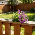 thumbnail image 4 of MMJ Artificial Flowers Bouquet Set of 2 Faux Outdoor UV Resistant for Patio Garden Porch Decor, 4 of 5