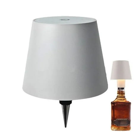 

QUTETN LED Wine Bottle Lamp Head Table Lamp Removable and Removable Portable Charging Decoration for Bar Cafe Atmosphere Night Light