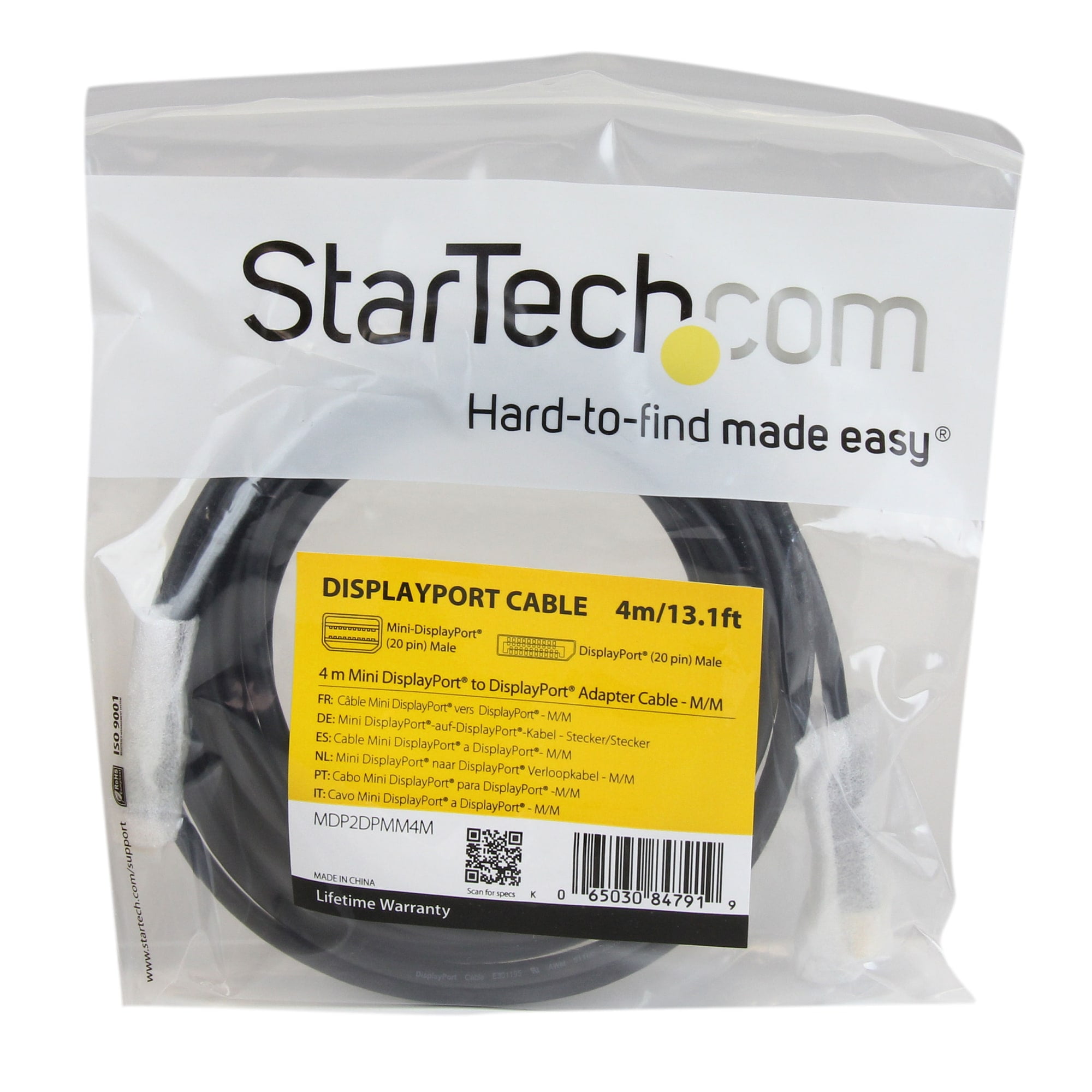 StarTech 4m Mini DisplayPort Adapter Cable, 32 AWG