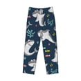thumbnail image 6 of Daiia Friendly Smiling Sharks Men's Sleep Pant with Pockets and Drawstring,Pajama Pants-Large, 6 of 9