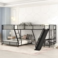 thumbnail image 2 of Safety First - L-Shaped Twin over Full Bunk Bed with Slide and Guardrails, 2 of 2