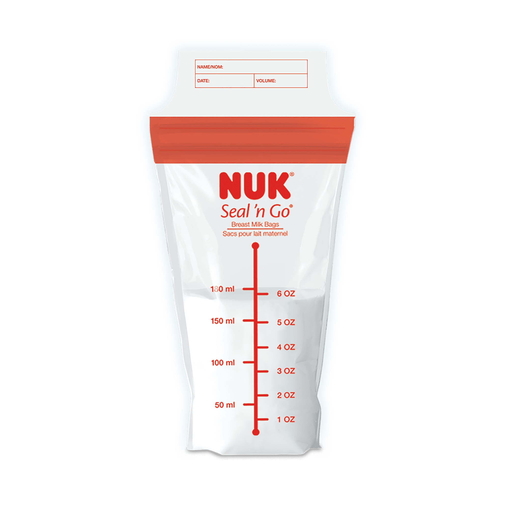NUK Seal `n Go Breast Milk Storage Bags & Disposable Bottle Liners 45 ea