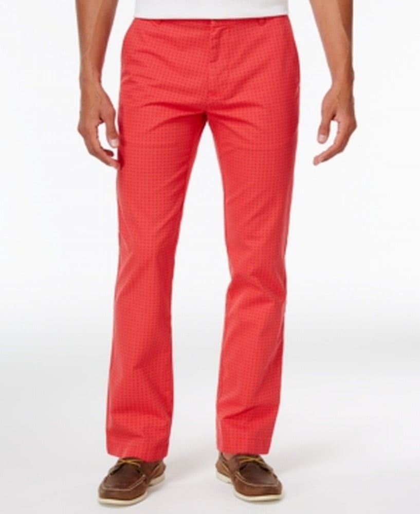 tommy hilfiger red trousers