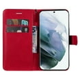 thumbnail image 4 of for Samsung Galaxy S23 FE Wallet Case, with Credit Card Holder and Wrist Strap, RFID Blocking PU Leather Flip Magnetic Cell Phone Cover Case for Samsung Galaxy S23 FE, Red, 4 of 6