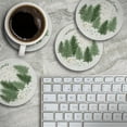 thumbnail image 5 of Thirstystone "Winter Woodlands" 4-Pack Round Absorbent Stone Coasters, 5 of 8