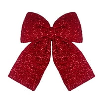 Wedding Velvet Bow Spring Summer Winter Christmas Tree Decorating Wreath Glitter Bow Decoration