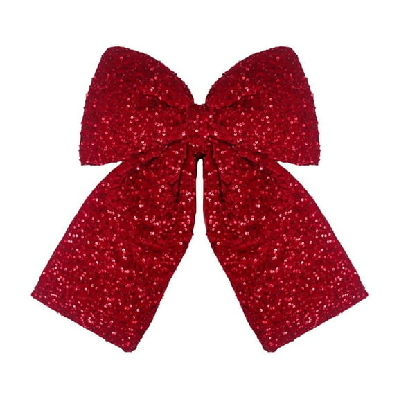 Wedding Velvet Bow Spring Summer Winter Christmas Tree Decorating Wreath Glitter Bow Decoration
