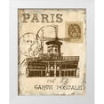 thumbnail image 3 of Gregory Gorham 15x18 White Modern Wood Framed Wall Art Titled - Paris Collage IV, 3 of 5