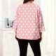 thumbnail image 5 of TaTaai Long Sleeve Gradient Top for Plus Size, Women's Casual T-Shirt Blouse, Round Neck Loose Fit, Soft Home Wear, All Seasons Everyday Attire Gift, 5 of 6