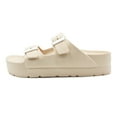 thumbnail image 3 of LAVRA Women Plaform EVA Slides Sandals | Adjustable Double Buckle Flatform Shoes | Rubber Beach Sandals | Casual Footbed waterproof Flat Sandals Women, 3 of 5