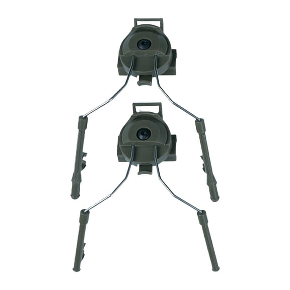 Pitycbo Helmet Headphone Rail Bracket for Hunting Outdoor Sports Adults Green