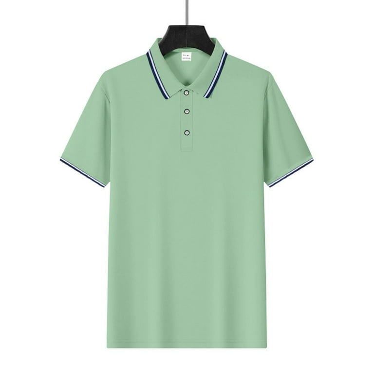 Mens Polo with Short Sleeves, George Commuter Button-Up