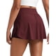 thumbnail image 1 of Falda CRZ YOGA Deportiva de Cintura Alta con Abertura Lateral Merlot XL, 1 of 3