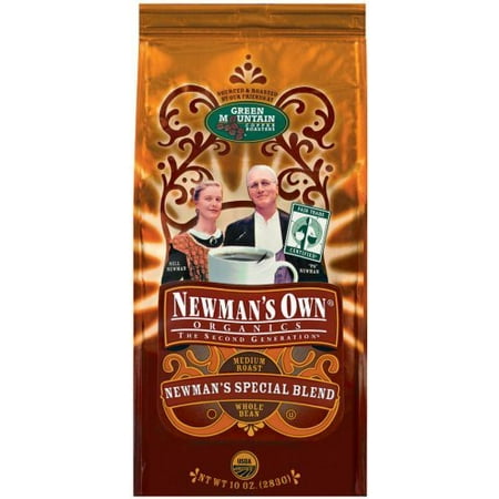 Newman's Own Organic Special Blend Ground Decaf Coffee, 10-Ounce Bags (Pack
